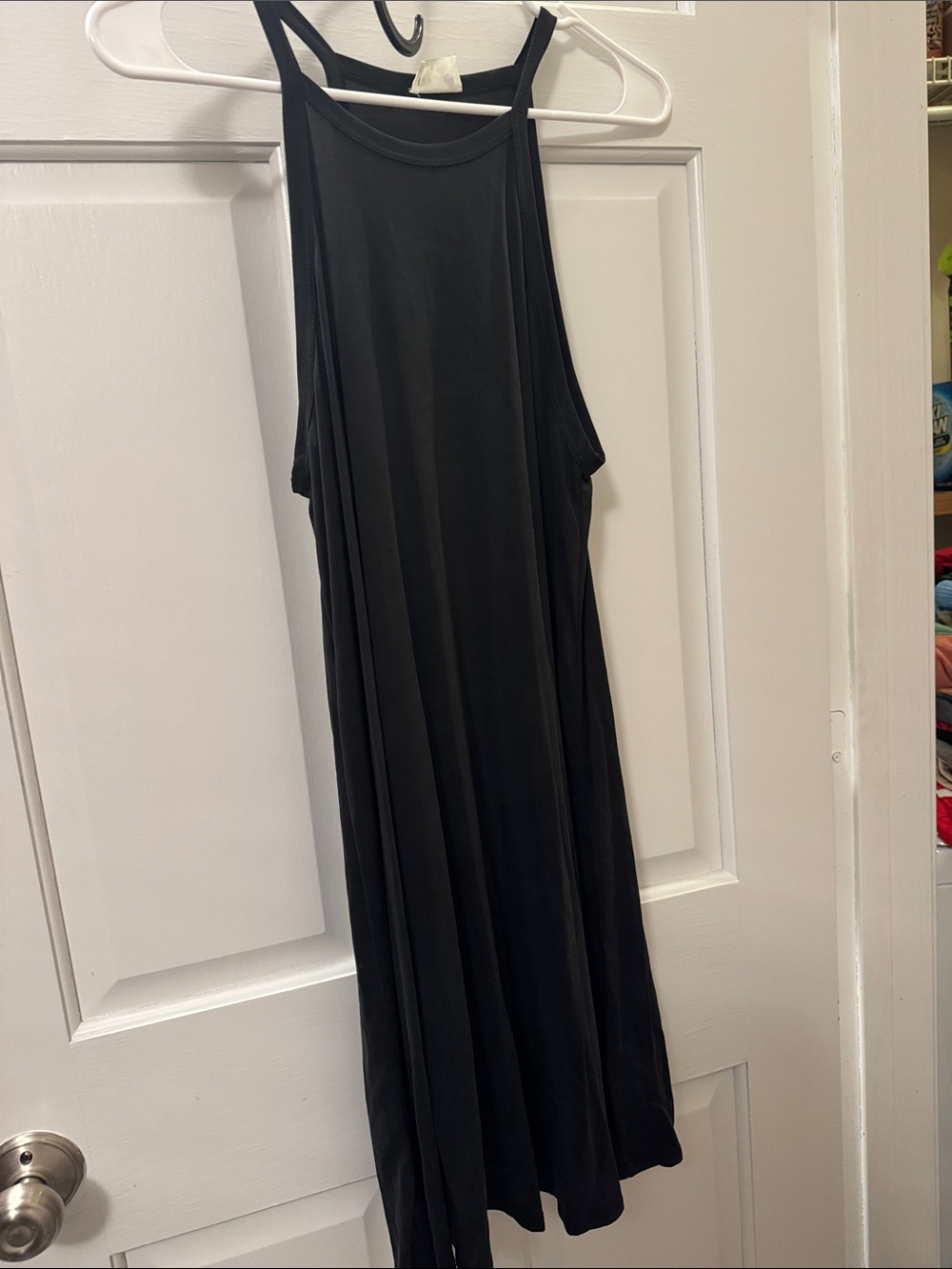 Black Sleeveless Swing Dress - Women